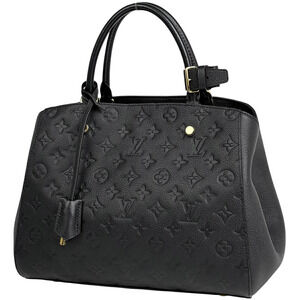 Louis Vuitton Montaigne Handbag Monogram Empreinte Noir Black